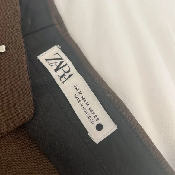 NWT Zara Trousers in brown - Picture 5 of 5